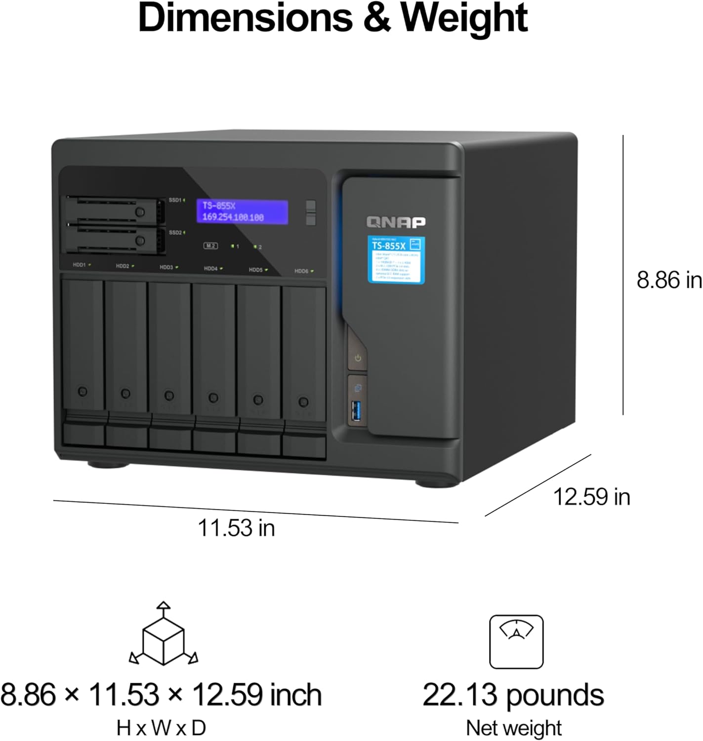Qnap TS-855X-8G 8-Bay High performance 10GbE NAS - image 5