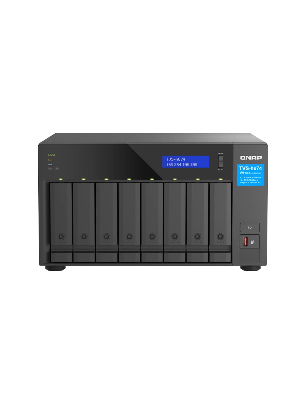 Qnap TVS-h874-i7-32G 8 Bay High Speed Desktop NAS - image 2