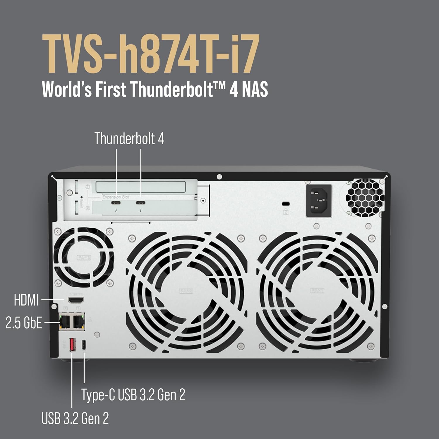 Qnap TVS-h874T-i7-32G 8 Bay High Speed Desktop NAS - image 3