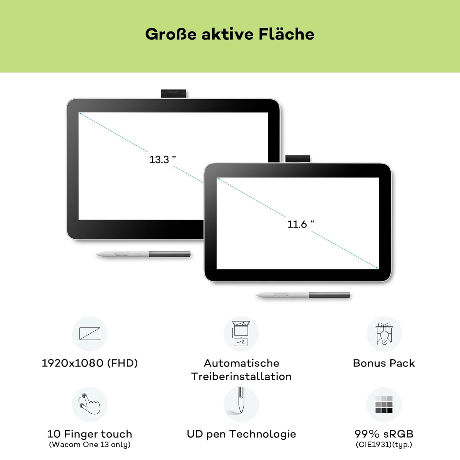 Wacom One DTC121W1C 11.8inch FHD Graphics Tablet - image 3