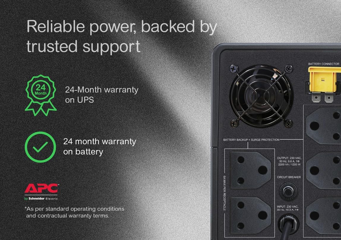 APC Back UPS 2200VA 230V BX2200LI-IN - image 5