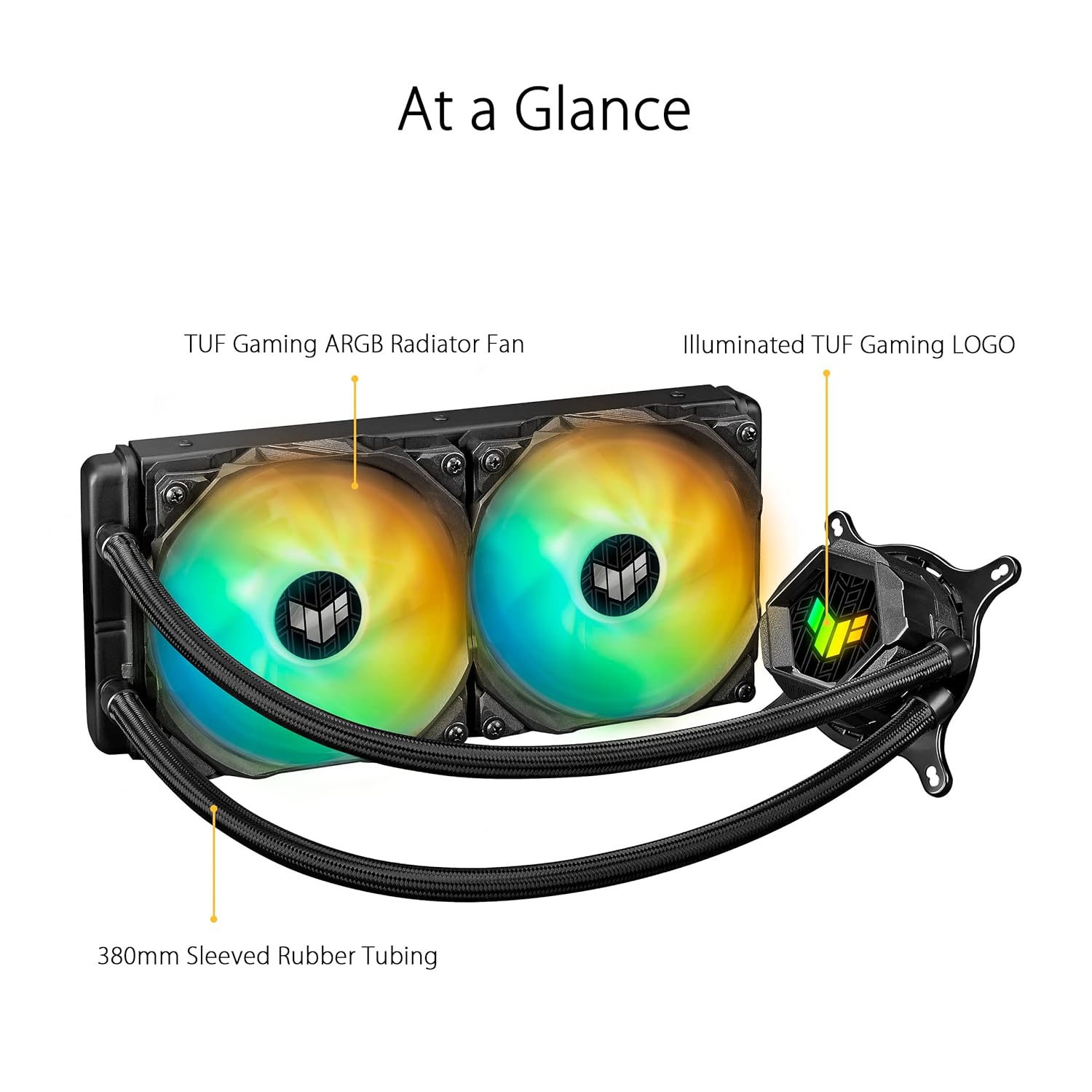 ASUS TUF Gaming LC 240 ARGB Liquid CPU Cooler - image 2