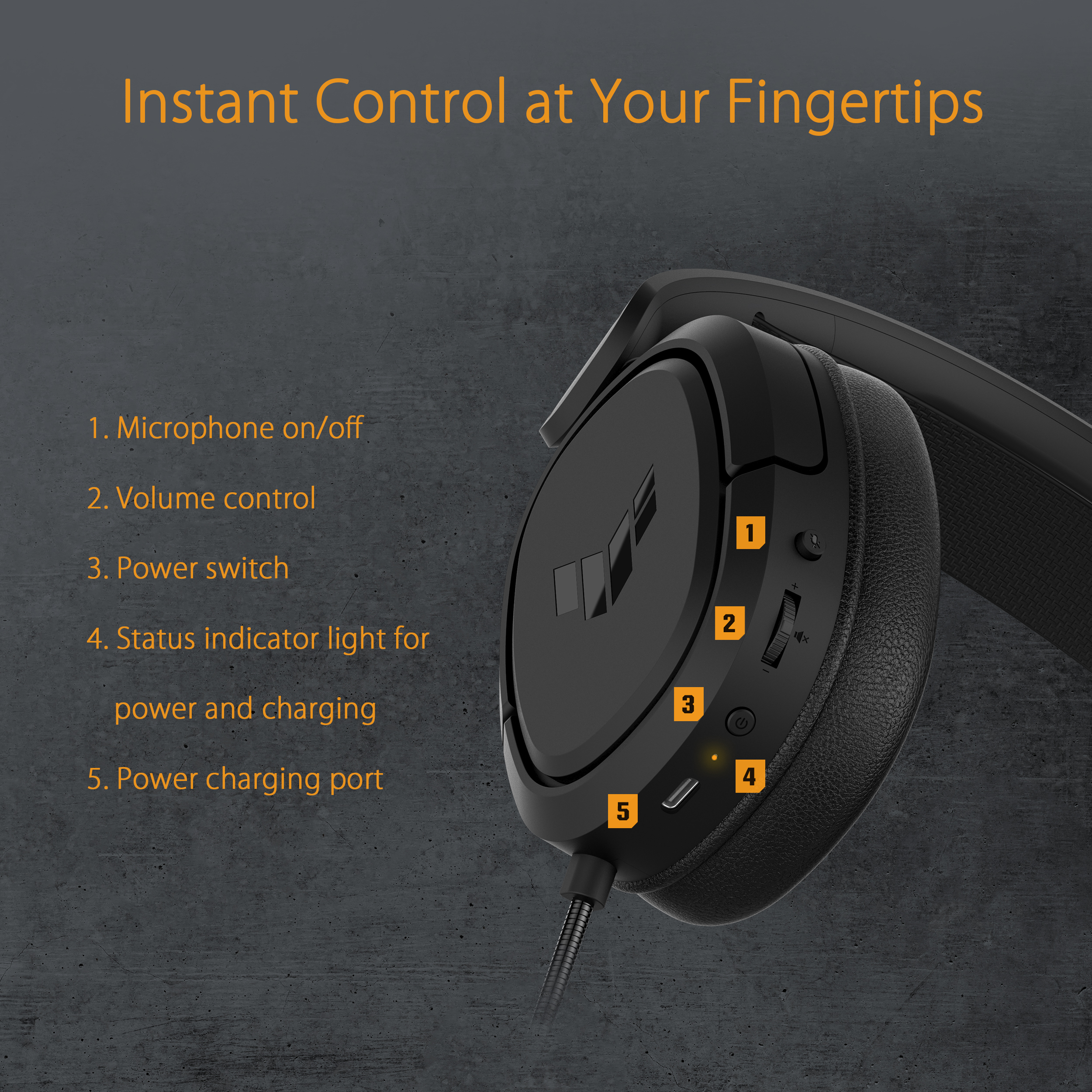 ASUS TUF Gaming H1 Wireless Gaming Headset - image 5