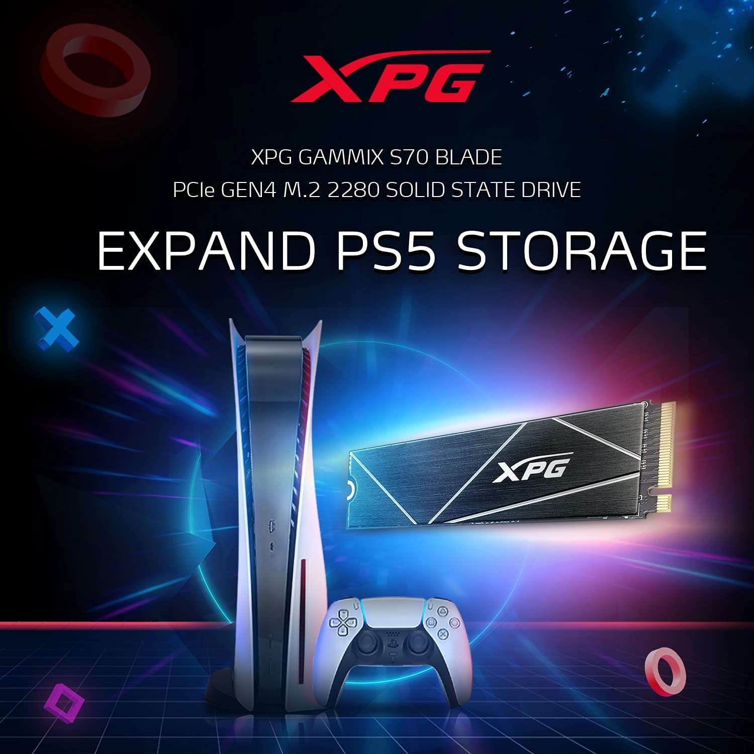 XPG GAMMIX S70 BLADE 1TB NVMe PCIe Gen4 SSD - image 3