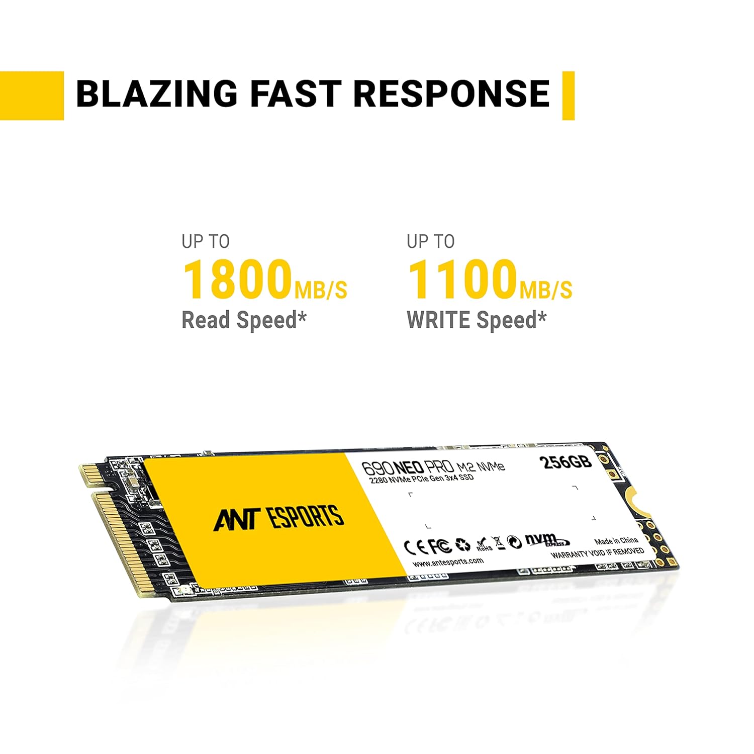 ANT Esports 690 Neo Pro 256GB M.2 NMVE PCIe Gen3 SSD - image 3