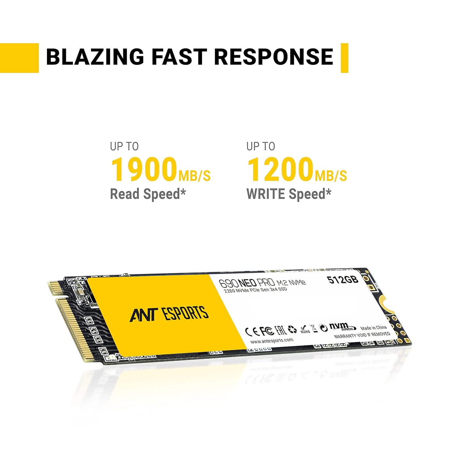 ANT Esports 690 Neo Pro 512GB M.2 NMVE PCIe Gen3 SSD - image 3