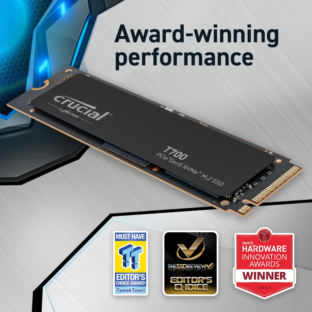 Crucial T700 2TB Gen5 NVMe M.2 SSD - image 3