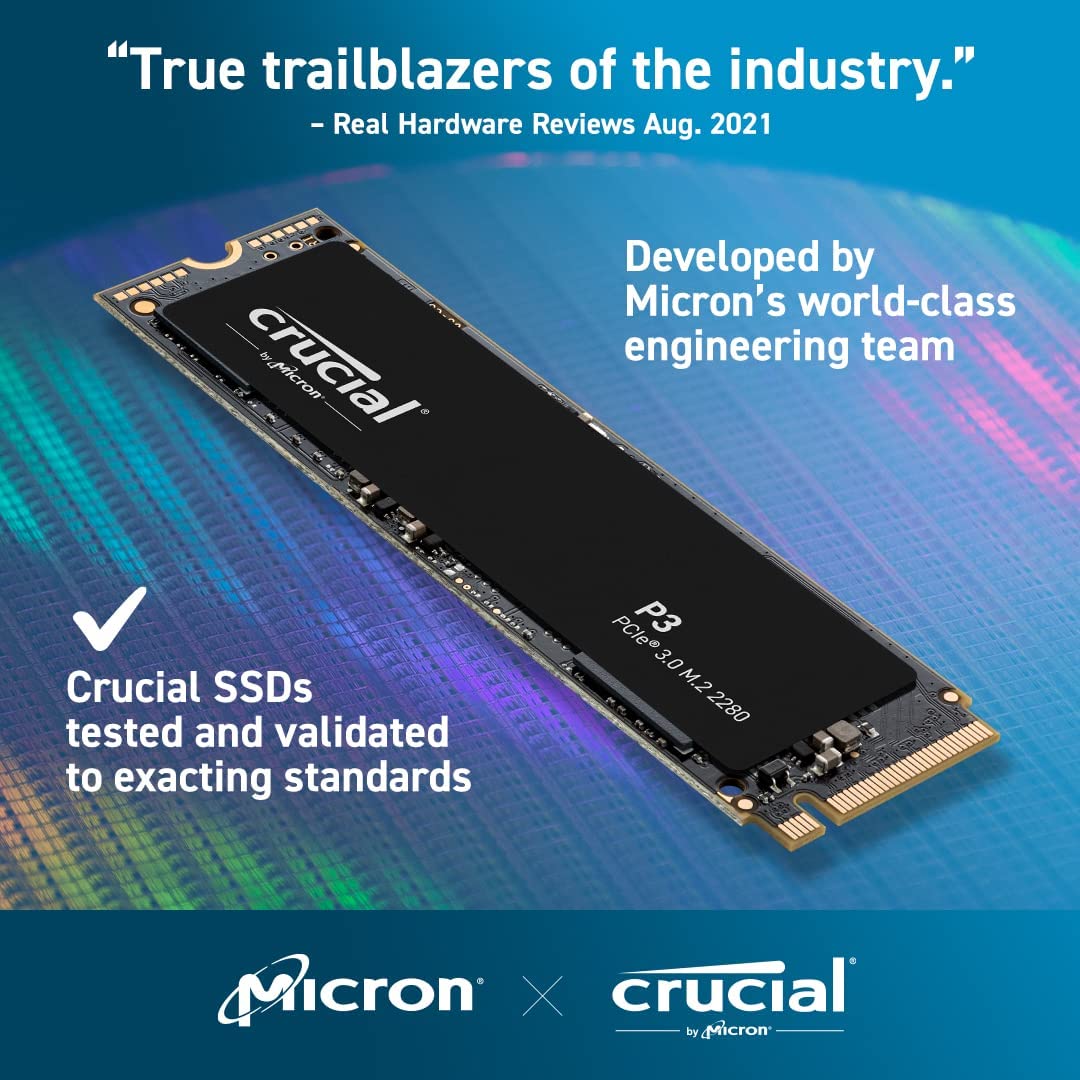 Crucial P3 2TB M.2 NVMe PCIe Gen3 Internal Solid State Drive - image 5