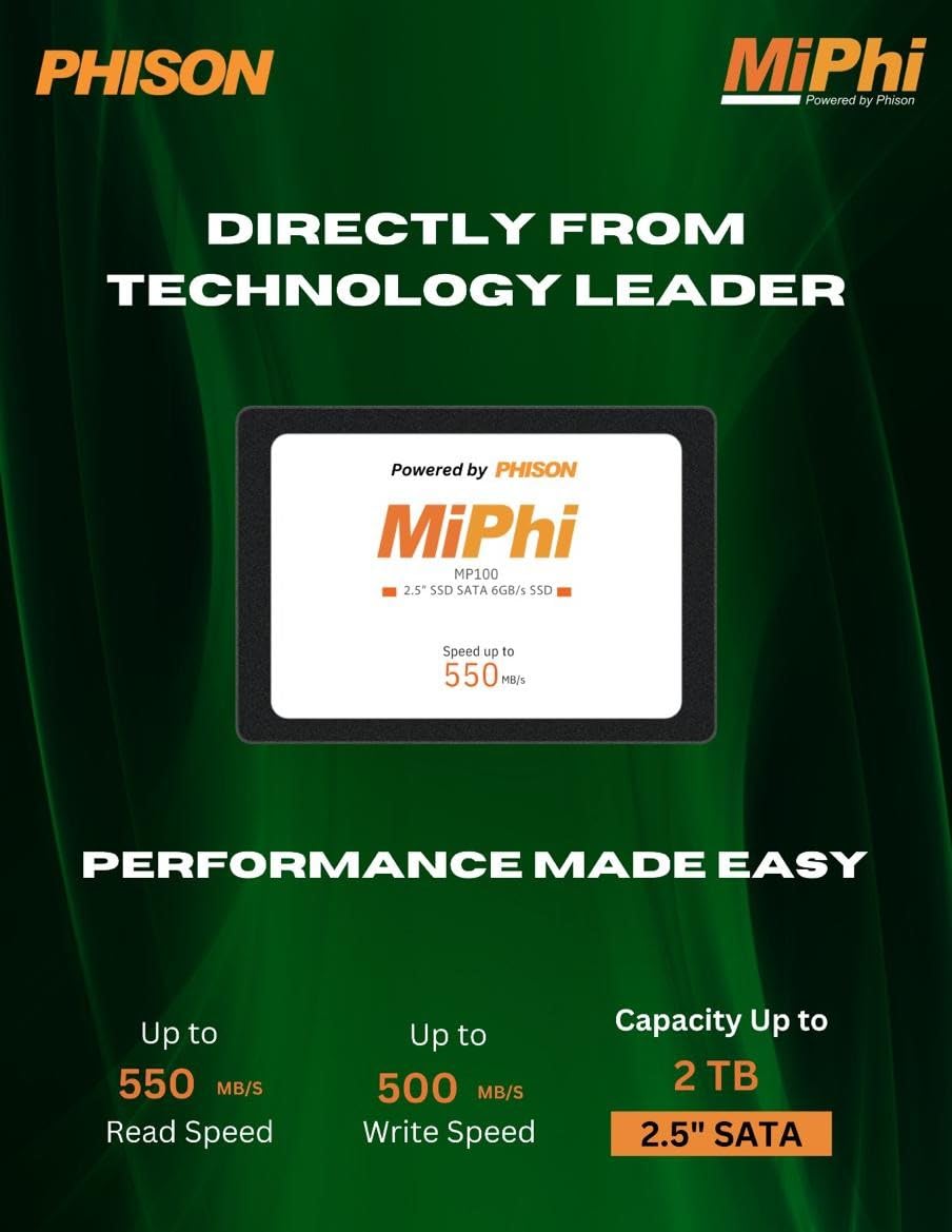 MiPhi MP100 256GB 2.5inch Sata SSD - image 3