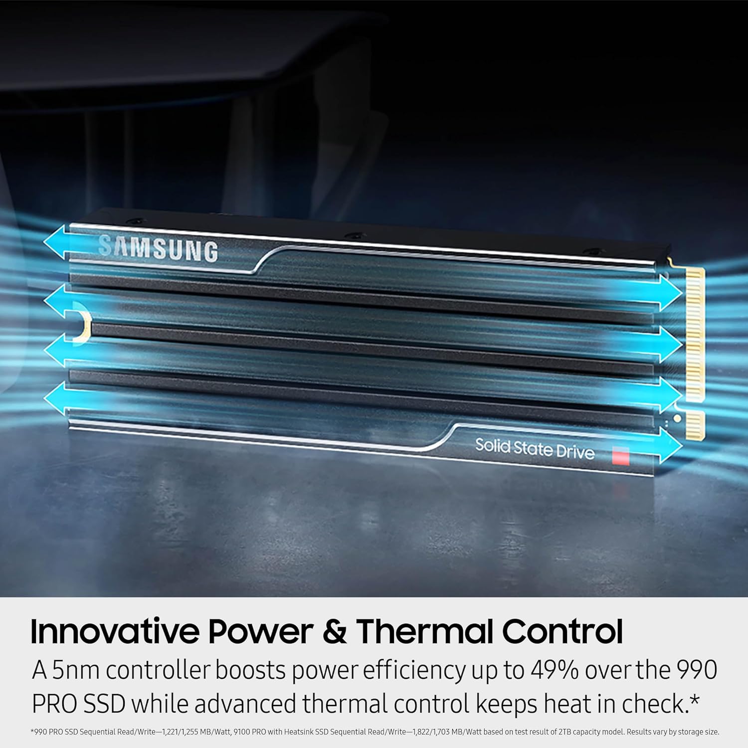 Samsung 9100 PRO 2TB Gen5 M.2 NVME SSD With Heatsink - image 6