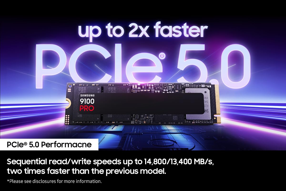 Samsung 9100 PRO 4TB Gen5 M.2 NVME SSD - image 3