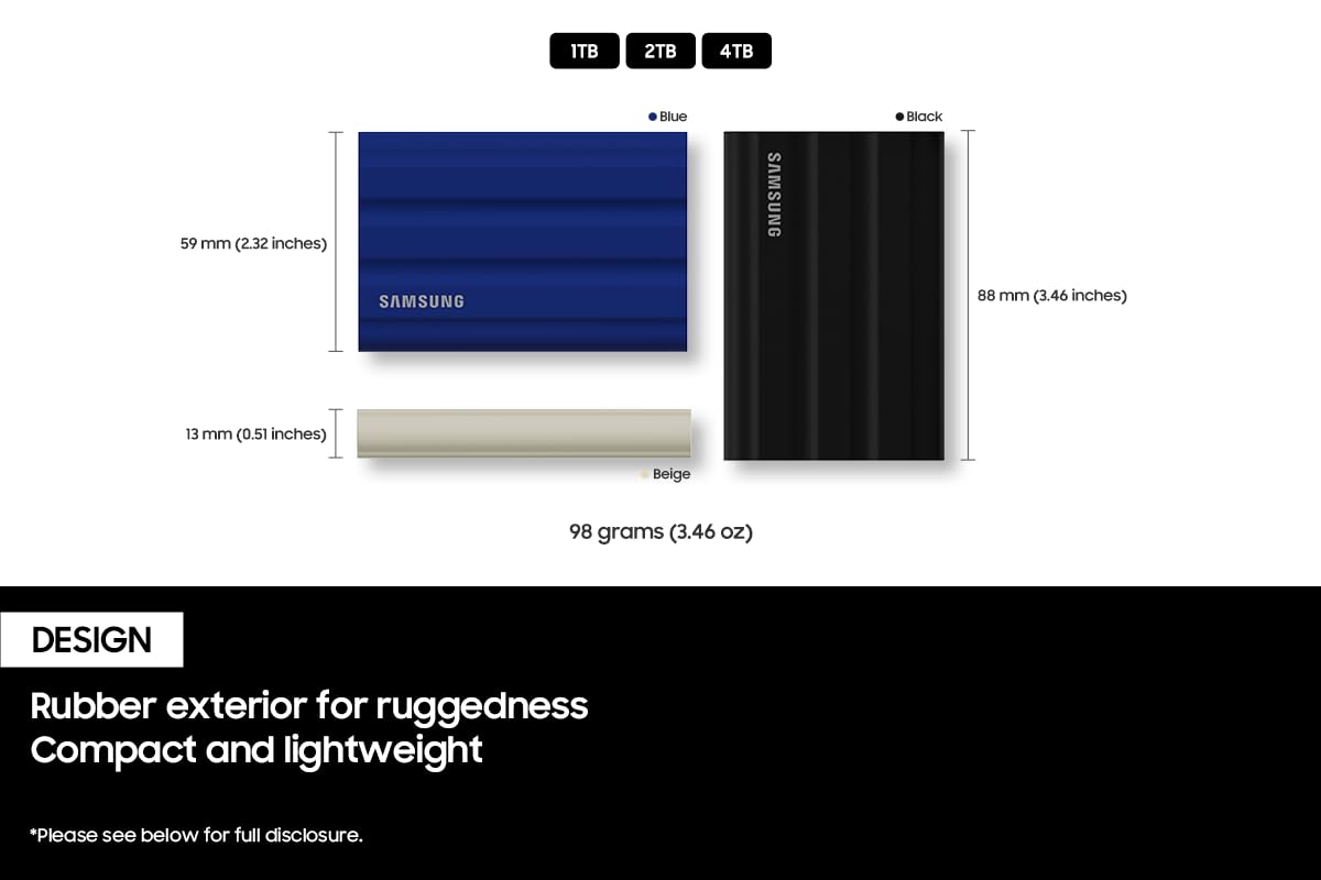 Samsung T7 Shield External 1TB Portable SSD - image 3