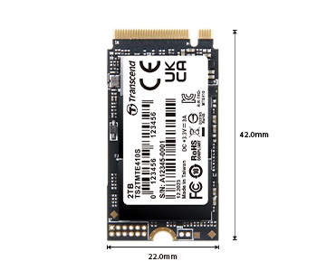 Transcend 256GB M.2 2242 NVMe Gen4X4 SSD - image 7