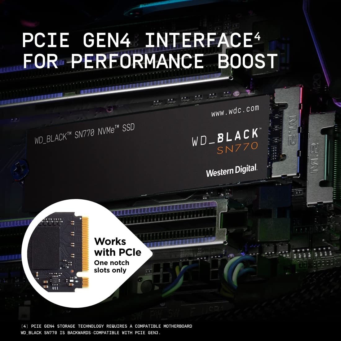 Western Digital Black SN770 250GB M.2 NVMe Gen4 SSD - image 3